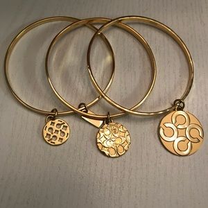 Coach Gold Color Bangles (3 included in set)